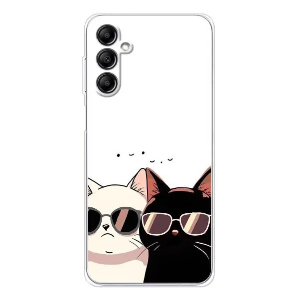 Чехол с принтом «Коты в очках» для Samsung Galaxy M36