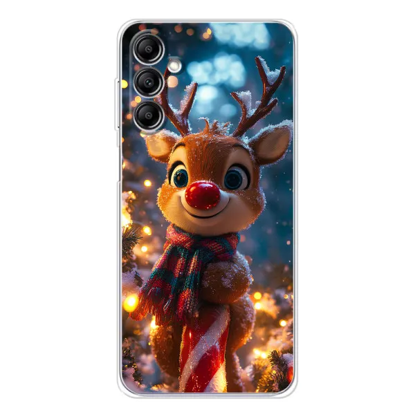 Чехол с принтом «Олень с шарфом» для Samsung Galaxy M36 Чехол с принтом «Олень с шарфом» для Samsung Galaxy M36