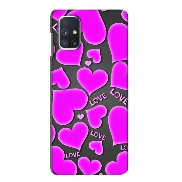 Чехол с принтом «Pink hearts» для Samsung Galaxy M51