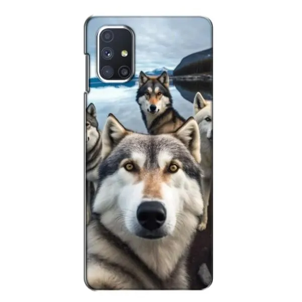 Чехол с принтом «Селфи ХАски» для Samsung Galaxy M51 Чехол с принтом «Селфи ХАски» для Samsung Galaxy M51