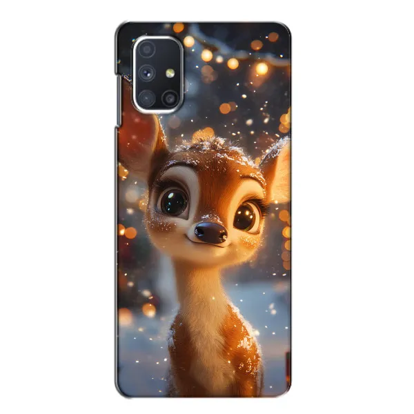 Чехол с принтом «Олененок среди гирлянд» для Samsung Galaxy M51