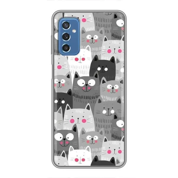 Чехол с принтом «Рисованные котики» для Samsung Galaxy M52 Чехол с принтом «Рисованные котики» для Samsung Galaxy M52