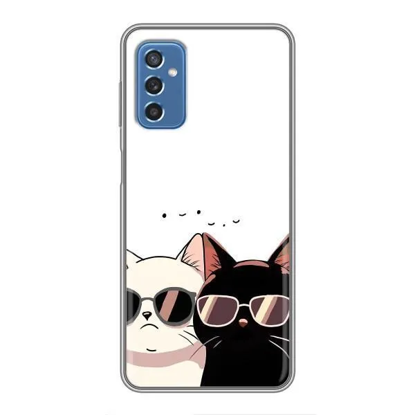 Чехол с принтом «Коты в очках» для Samsung Galaxy M52 Чехол с принтом «Коты в очках» для Samsung Galaxy M52