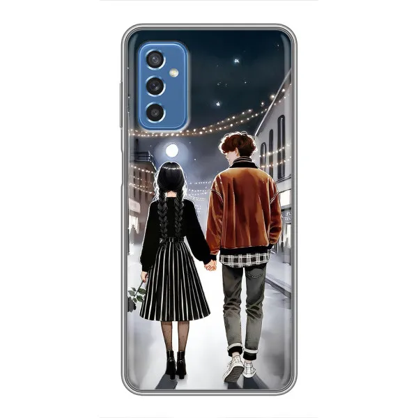 Чохол з принтом «Венздей та Тайлер» для Samsung Galaxy M52 Чохол з принтом «Венздей та Тайлер» для Samsung Galaxy M52