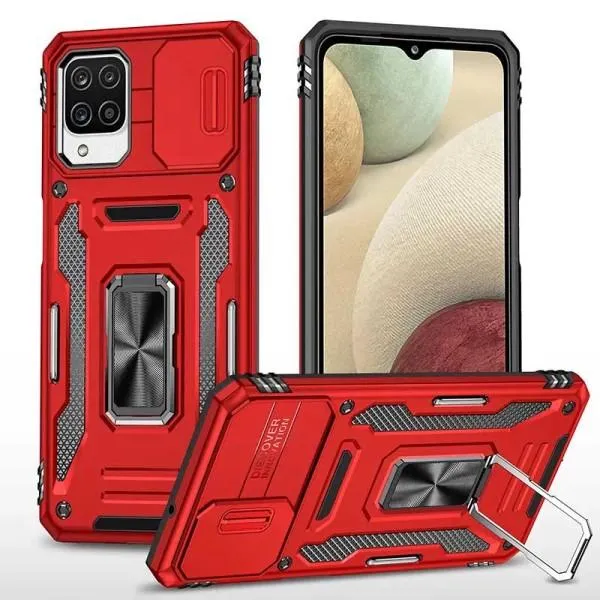 Ударопрочный чехол Camshield Army Ring для Samsung Galaxy M53 5G — Красный