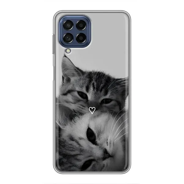 Чехол с принтом «Пара котов» для Samsung Galaxy M53 (5G) (M536B)