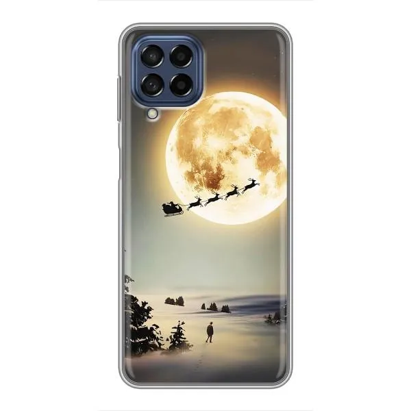 Чохол з принтом «Санта на місяці» для Samsung Galaxy M53 (5G) (M536B) Чохол з принтом «Санта на місяці» для Samsung Galaxy M53 (5G) (M536B)