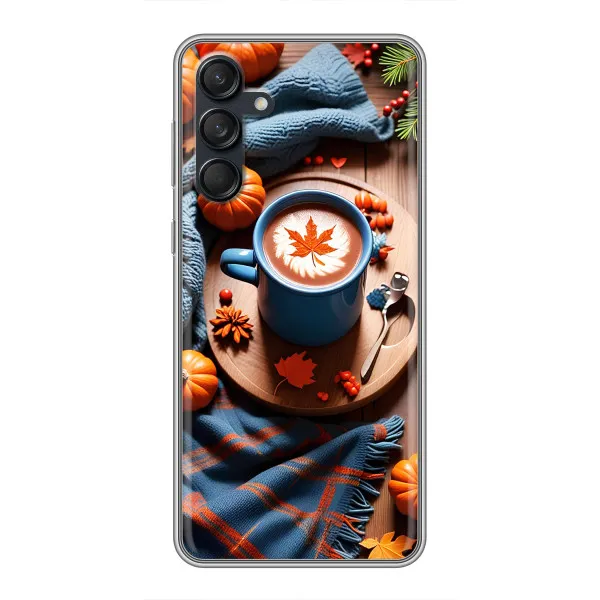 Чехол с принтом «Кофе и тыковки» для Samsung Galaxy M55 5G Чехол с принтом «Кофе и тыковки» для Samsung Galaxy M55 5G