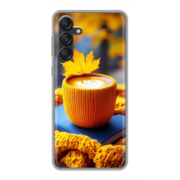 Чехол с принтом «Кофе на желтом пледе» для Samsung Galaxy M55 5G Чехол с принтом «Кофе на желтом пледе» для Samsung Galaxy M55 5G