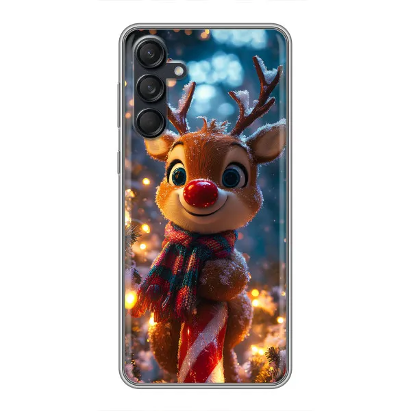 Чехол с принтом «Олень с шарфом» для Samsung Galaxy M55 5G Чехол с принтом «Олень с шарфом» для Samsung Galaxy M55 5G