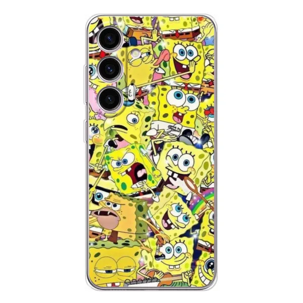 Чехол с принтом «Эмоции Спанч Боба» для Samsung Galaxy M56