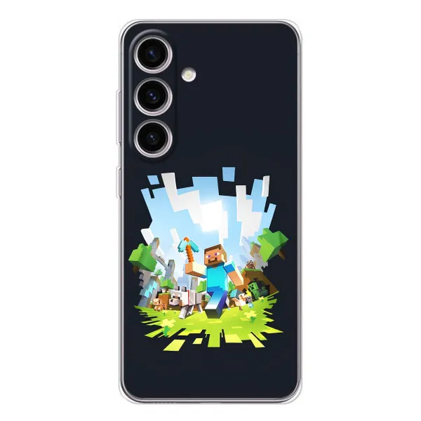 Чехол с принтом «персонажи Minecraft» для Samsung Galaxy M56 Чехол с принтом «персонажи Minecraft» для Samsung Galaxy M56