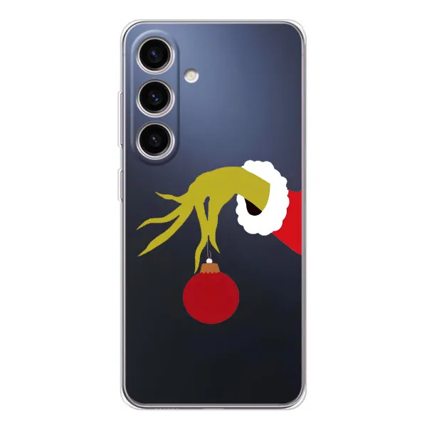 Чехол с принтом «Гринч с игрушкой» для Samsung Galaxy M56