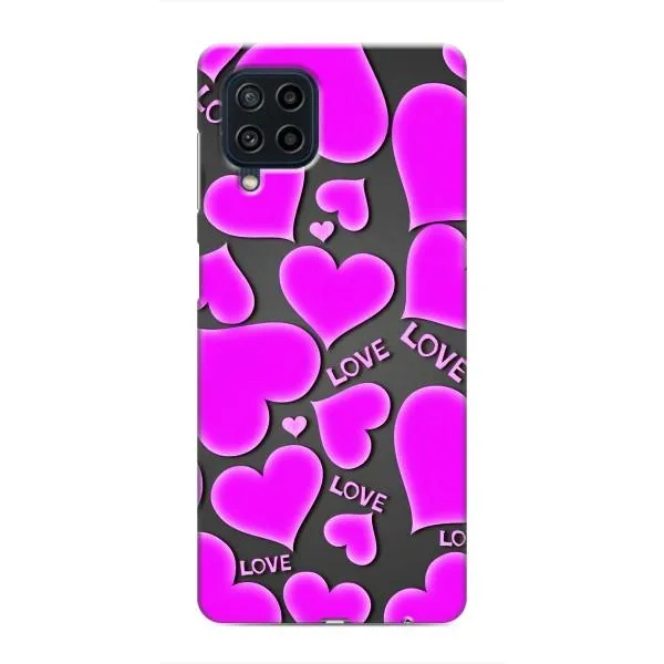 Чехол с принтом «Pink hearts» для Samsung Galaxy M62 Чехол с принтом «Pink hearts» для Samsung Galaxy M62