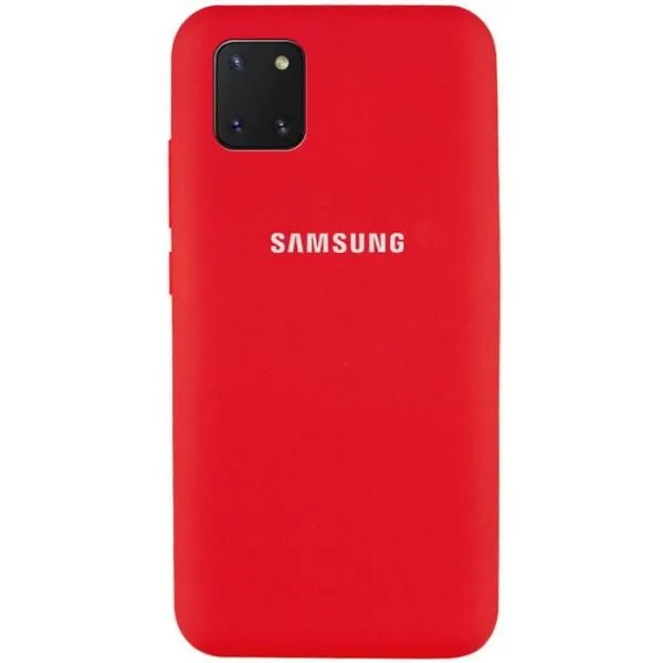 Чохол Silicone Cover Full Protective (AA) для Samsung Galaxy Note 10 Lite (A81) — Бузковий — фото 3