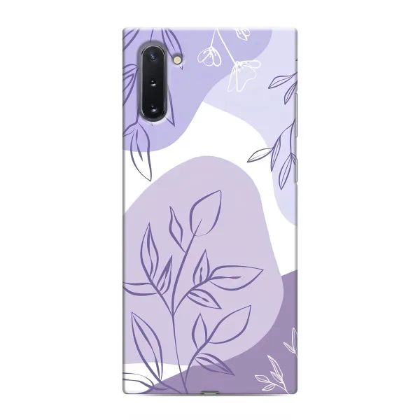 Чохол з принтом «Фіолетове листя абстракція» для Samsung Galaxy Note 10