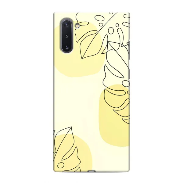 Чохол з принтом «Жовта монстера арт» для Samsung Galaxy Note 10