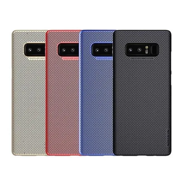 Чехол пластиковая накладка Nillkin Air с сетчастым корпусом для Samsung Galaxy Note 8 — Красный — фото 2