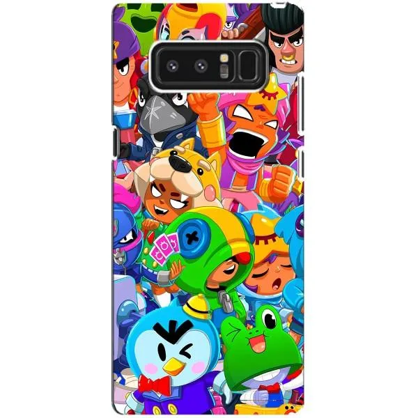 Чехол с принтом «Герои Бравл Старс» для Samsung Galaxy Note 8 (N950)