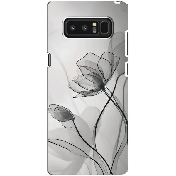 Чохол з принтом «Чорні квіти» для Samsung Galaxy Note 8 (N950) Чохол з принтом «Чорні квіти» для Samsung Galaxy Note 8 (N950)