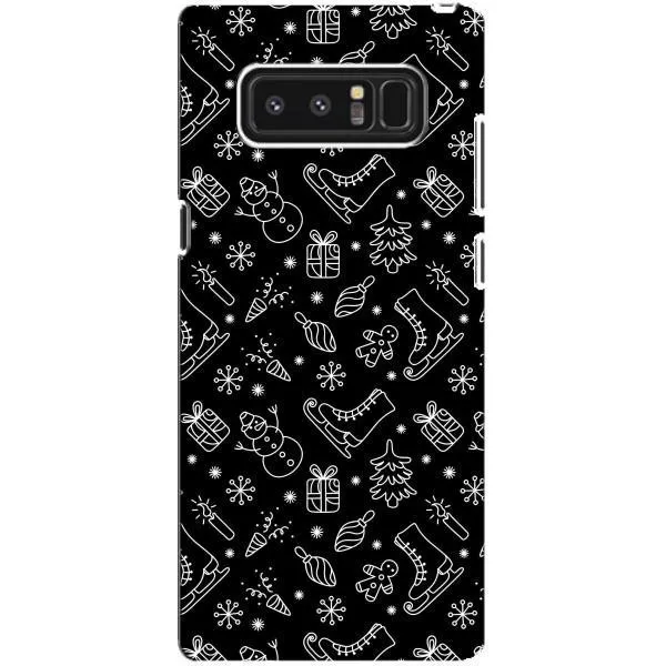 Чехол с принтом «Новогодний фон» для Samsung Galaxy Note 8 (N950)