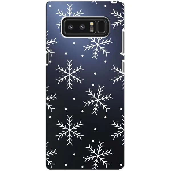 Чехол с принтом «Белые снежинки» для Samsung Galaxy Note 8 (N950)