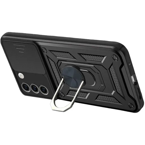 Чехол Ummi Camshield Serge Ring для Samsung Galaxy S20 FE — Черный — фото 2