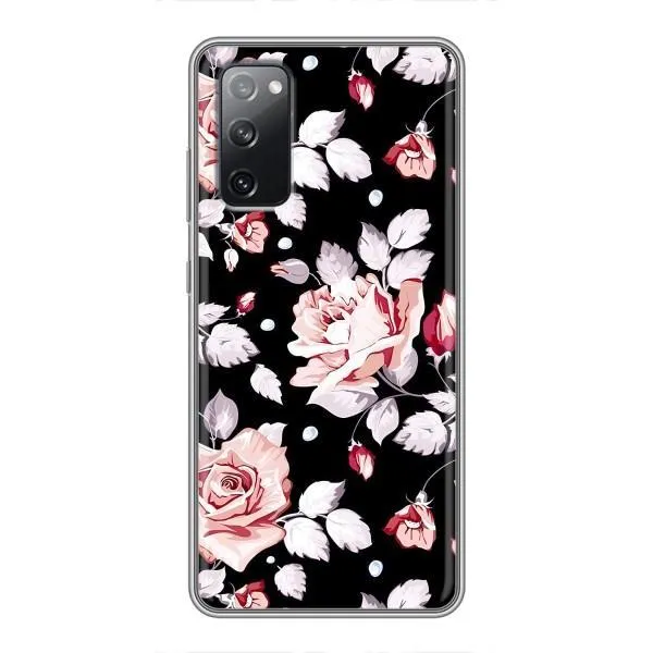 Чехол с принтом «Цветочки на черном» для Samsung Galaxy S20 FE
