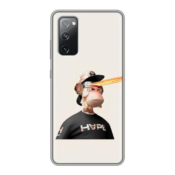 Чехол с принтом «обезьяна NFT в очках» для Samsung Galaxy S20 FE Чехол с принтом «обезьяна NFT в очках» для Samsung Galaxy S20 FE