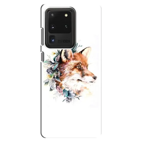 Чехол с принтом «Лисичка в цветочках» для Samsung Galaxy S20 Ultra Чехол с принтом «Лисичка в цветочках» для Samsung Galaxy S20 Ultra