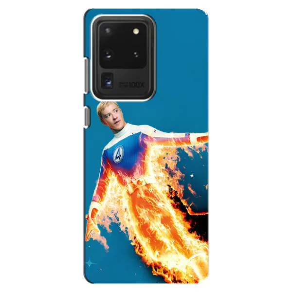 Чехол с принтом «Человек-факел в огне» для Samsung Galaxy S20 Ultra