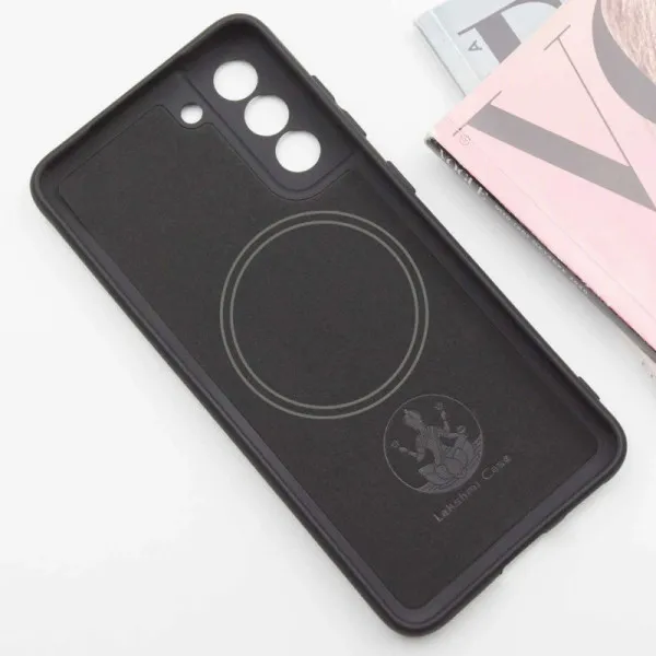 Чохол Silicone Cover Lakshmi Full Camera (AA) with Magnetic Fit для Samsung Galaxy S21 FE — Чорний — фото 3 Чохол Silicone Cover Lakshmi Full Camera (AA) with Magnetic Fit для Samsung Galaxy S21 FE — Чорний — фото 3