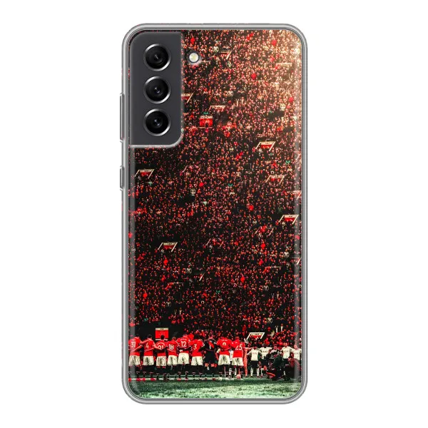 Чехол с принтом «фанаты Манчестер Юнайтед» для Samsung Galaxy S21 FE Чехол с принтом «фанаты Манчестер Юнайтед» для Samsung Galaxy S21 FE