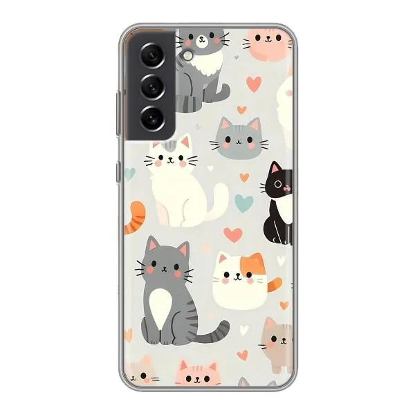 Чехол с принтом «Коллаж котов» для Samsung Galaxy S21 FE