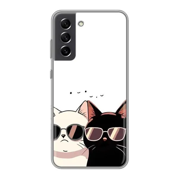 Чехол с принтом «Коты в очках» для Samsung Galaxy S21 FE