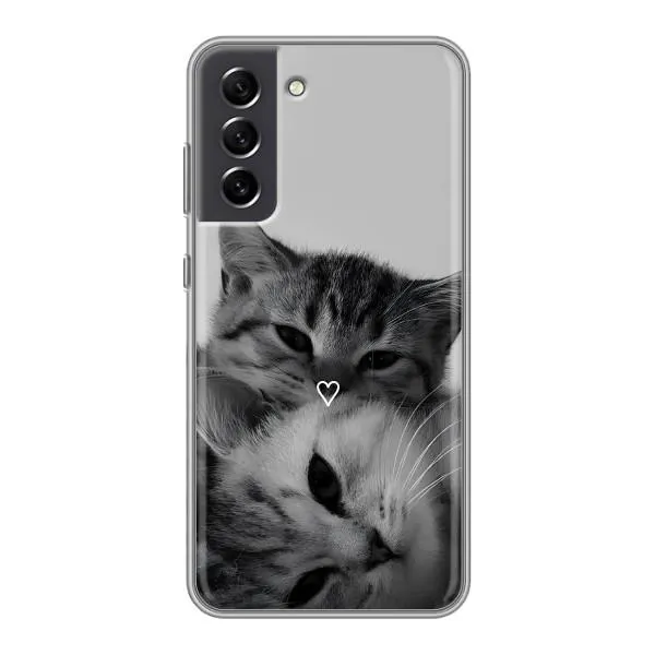 Чехол с принтом «Пара котов» для Samsung Galaxy S21 FE