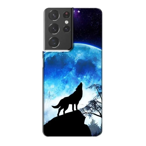 Чехол с принтом «Волк на луну» для Samsung Galaxy S21 Plus Чехол с принтом «Волк на луну» для Samsung Galaxy S21 Plus