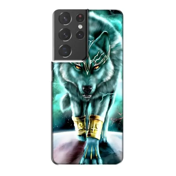 Чехол с принтом «Яркий волк» для Samsung Galaxy S21 Plus Чехол с принтом «Яркий волк» для Samsung Galaxy S21 Plus