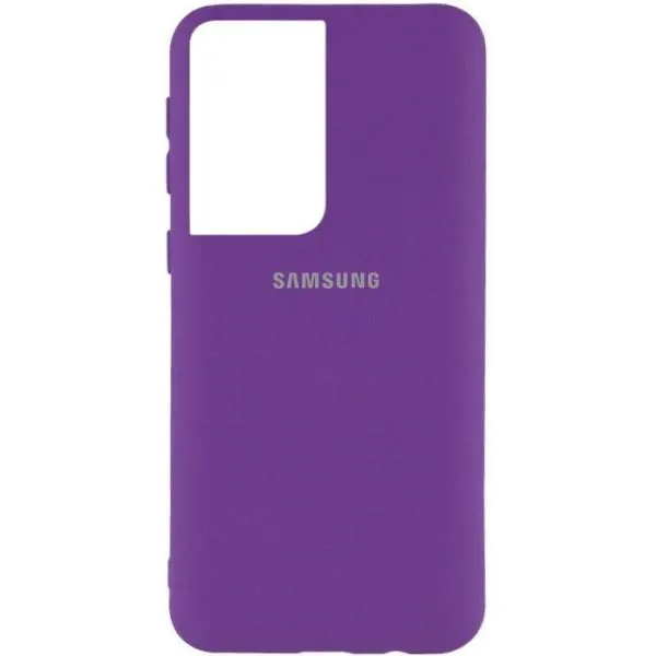 Чехол Silicone Cover My Color Full Protective (A) для Samsung Galaxy S21 Ultra — Фиолетовый — фото 4 Чехол Silicone Cover My Color Full Protective (A) для Samsung Galaxy S21 Ultra — Фиолетовый — фото 4