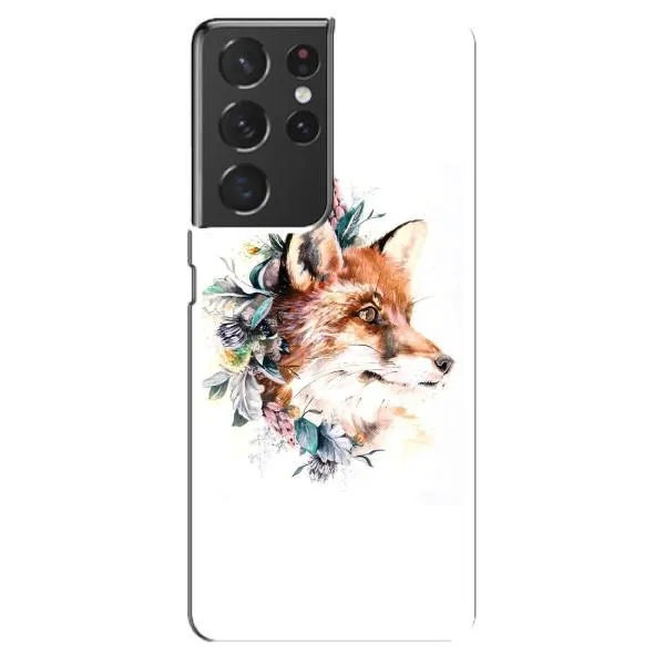 Чехол с принтом «Лисичка в цветочках» для Samsung Galaxy S21 ultra Чехол с принтом «Лисичка в цветочках» для Samsung Galaxy S21 ultra
