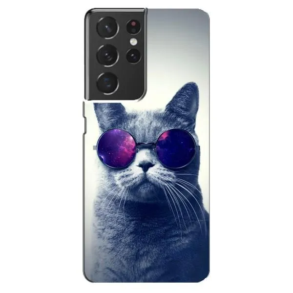 Чехол с принтом «Стильный кот» для Samsung Galaxy S21 ultra Чехол с принтом «Стильный кот» для Samsung Galaxy S21 ultra