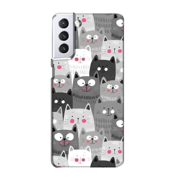 Чехол с принтом «Рисованные котики» для Samsung Galaxy S21 Чехол с принтом «Рисованные котики» для Samsung Galaxy S21