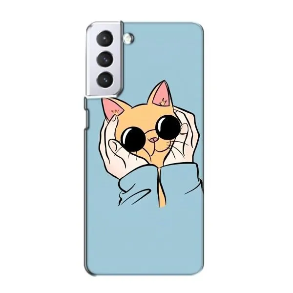 Чехол с принтом «Котик в очках» для Samsung Galaxy S21 Чехол с принтом «Котик в очках» для Samsung Galaxy S21