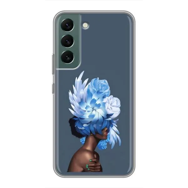 Чехол с принтом «Цветы на голове» для Samsung Galaxy S22 Plus Чехол с принтом «Цветы на голове» для Samsung Galaxy S22 Plus