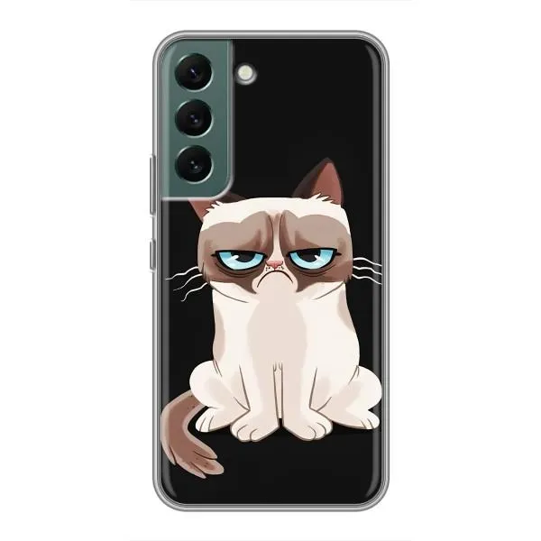 Чехол с принтом «Грустный кот» для Samsung Galaxy S22 Plus