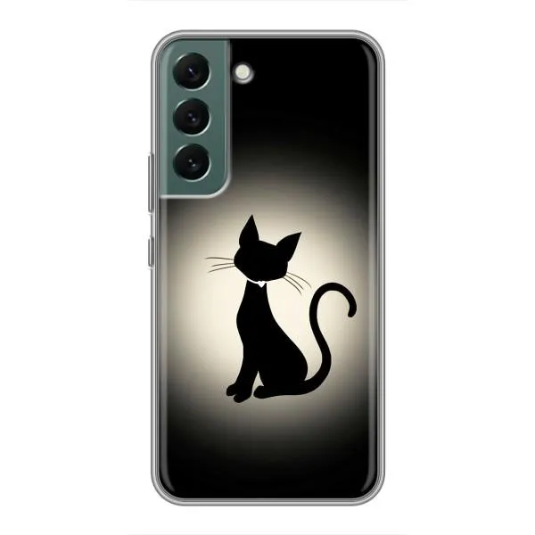Чехол с принтом «Силуэт котика» для Samsung Galaxy S22 Plus