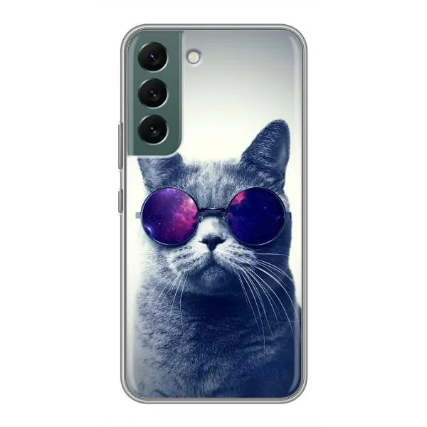 Чехол с принтом «Стильный кот» для Samsung Galaxy S22 Plus