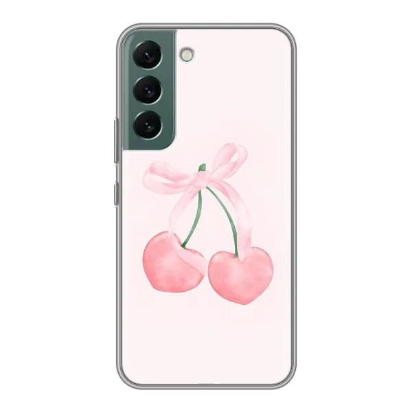 Чехол с принтом «Розовые вишни» для Samsung Galaxy S22 Plus