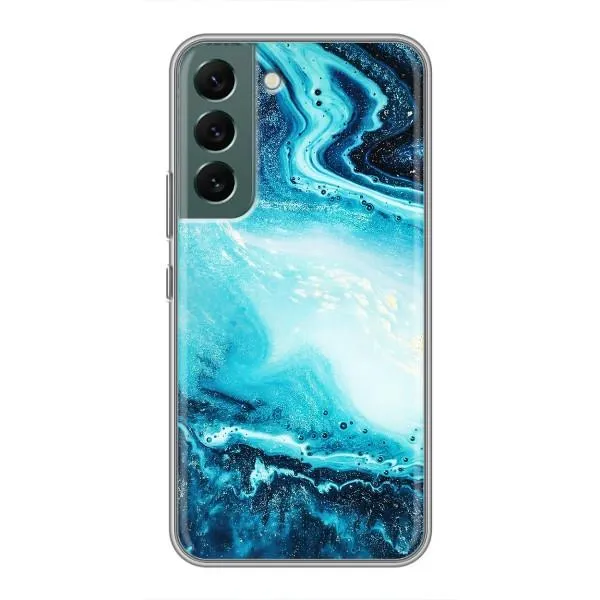 Чехол с принтом «Голубой мрамор» для Samsung Galaxy S22 Plus Чехол с принтом «Голубой мрамор» для Samsung Galaxy S22 Plus
