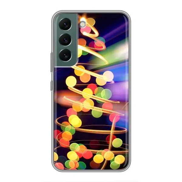 Чехол с принтом «Елка с гирлянд» для Samsung Galaxy S22 Plus Чехол с принтом «Елка с гирлянд» для Samsung Galaxy S22 Plus